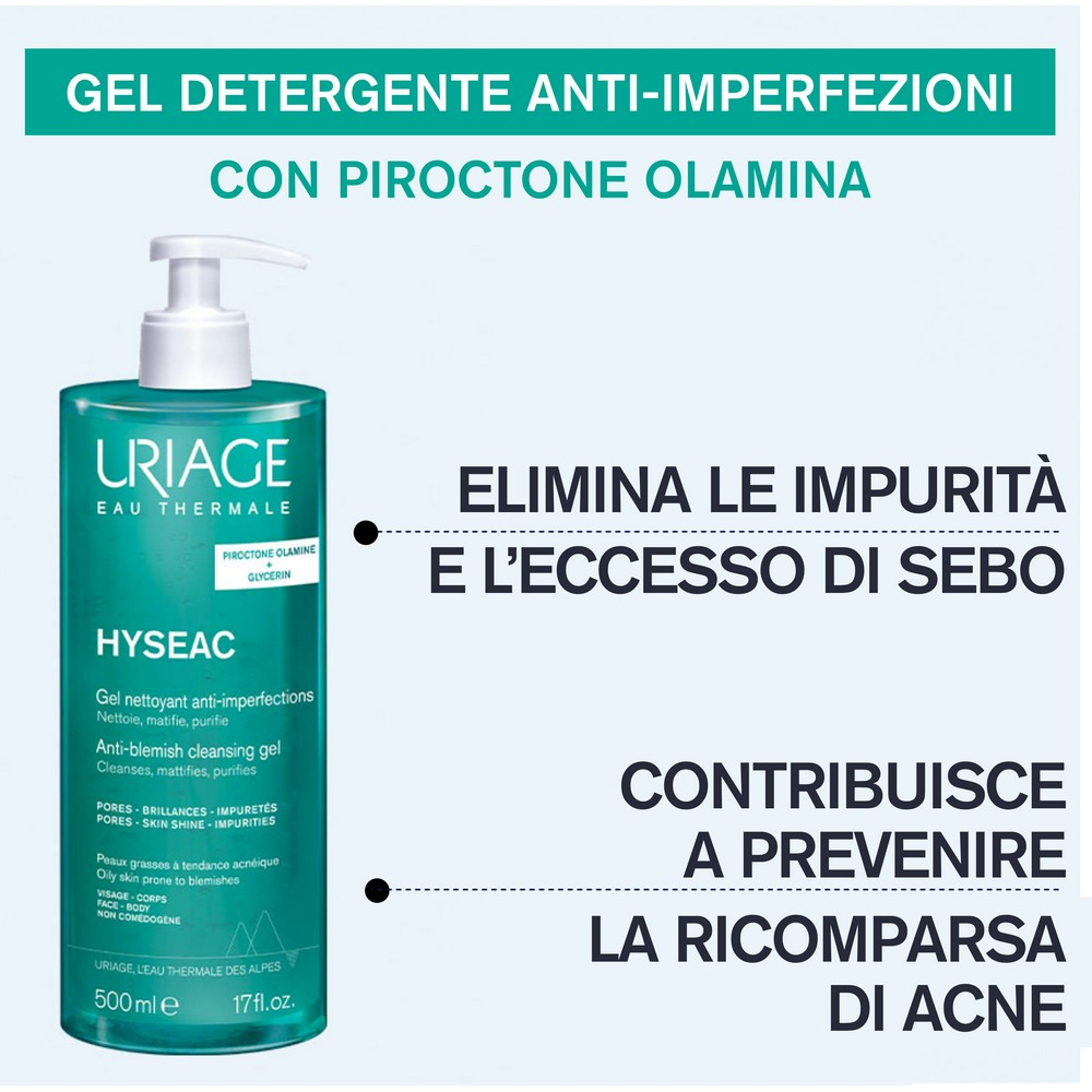Hyseac Gel detergente anti-imperfezioni per viso e corpo - 500ML