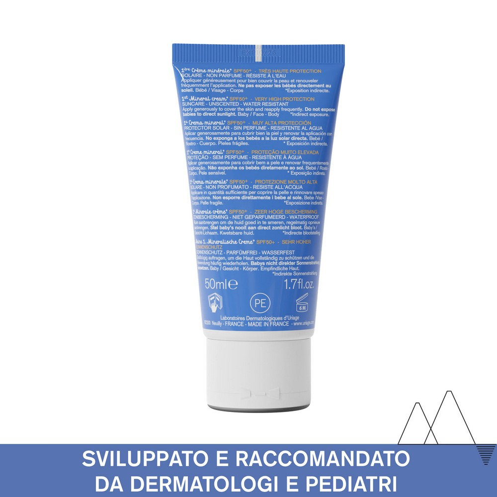 Uriage Bebè Protezione solare minerale SPF50+ - 50mL