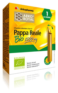Arkoroyal Pappa Reale Bio 1500 mg Integratore 10 Flaconcini Monodose
