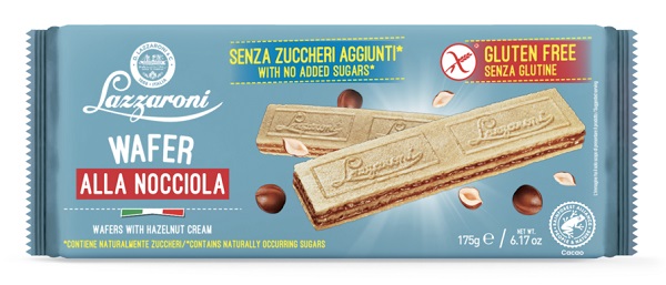 Lazzaroni Wafers Alla Nocciola Senza Glutine 175 g
