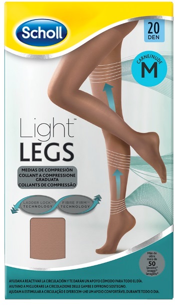 Dr.Scholl Light Legs Collant velati a compressione graduata 20 DEN TG. M colore carne