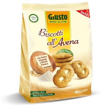 Giusto Biscotti All'Avena Senza Glutine 250 g