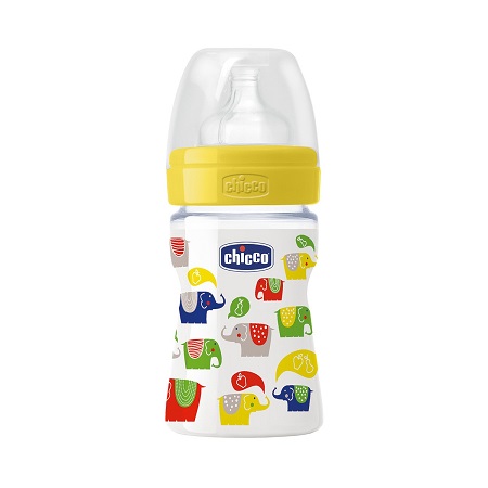 CH BIBERON 150ML PLASTICA DECORATO  1 FORO CAUCCIU'