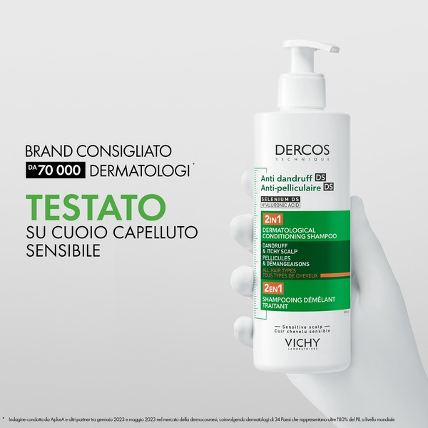 Vichy Dercos 2in1 Shampoo + Balsamo Anti-forfora DS? trattante dermatologico 390ml