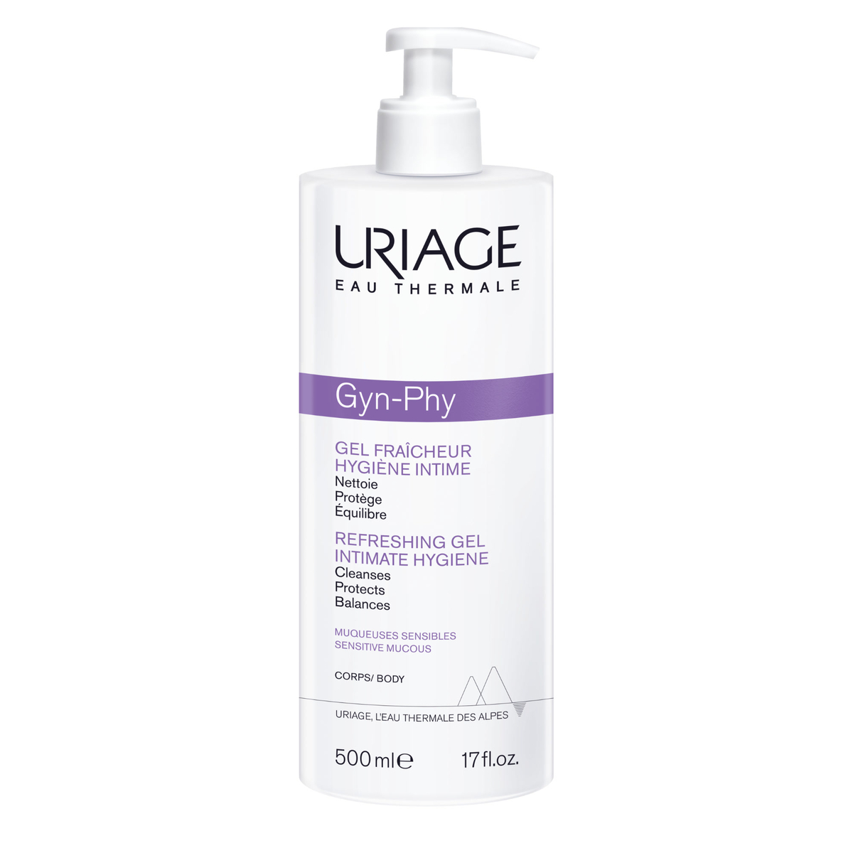 Uriage Gyn-Phy - Gel Detergente Rinfrescante Per Igiene Intima 500 ml
