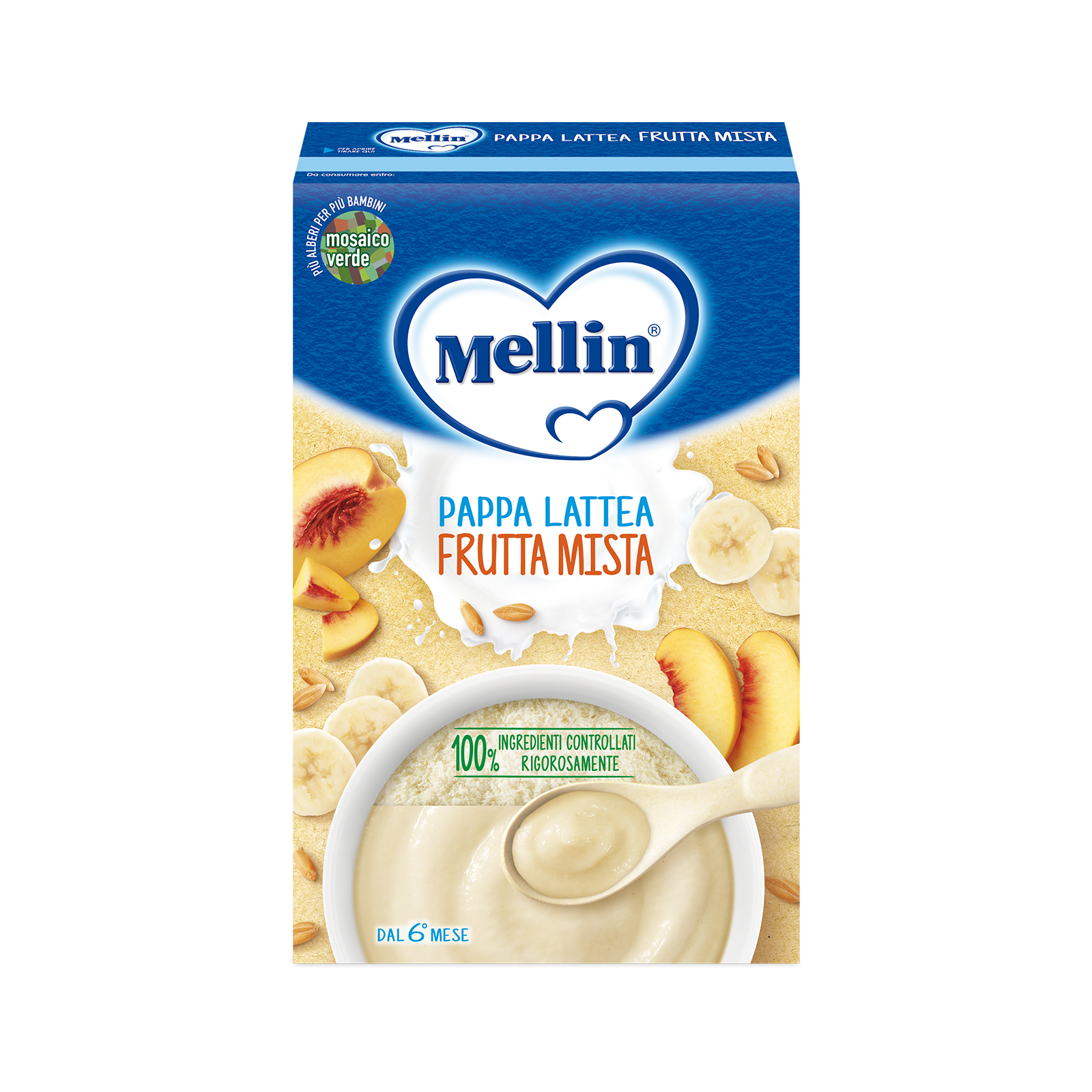 Mellin Pappa Lattea Frutta Mista 250 g