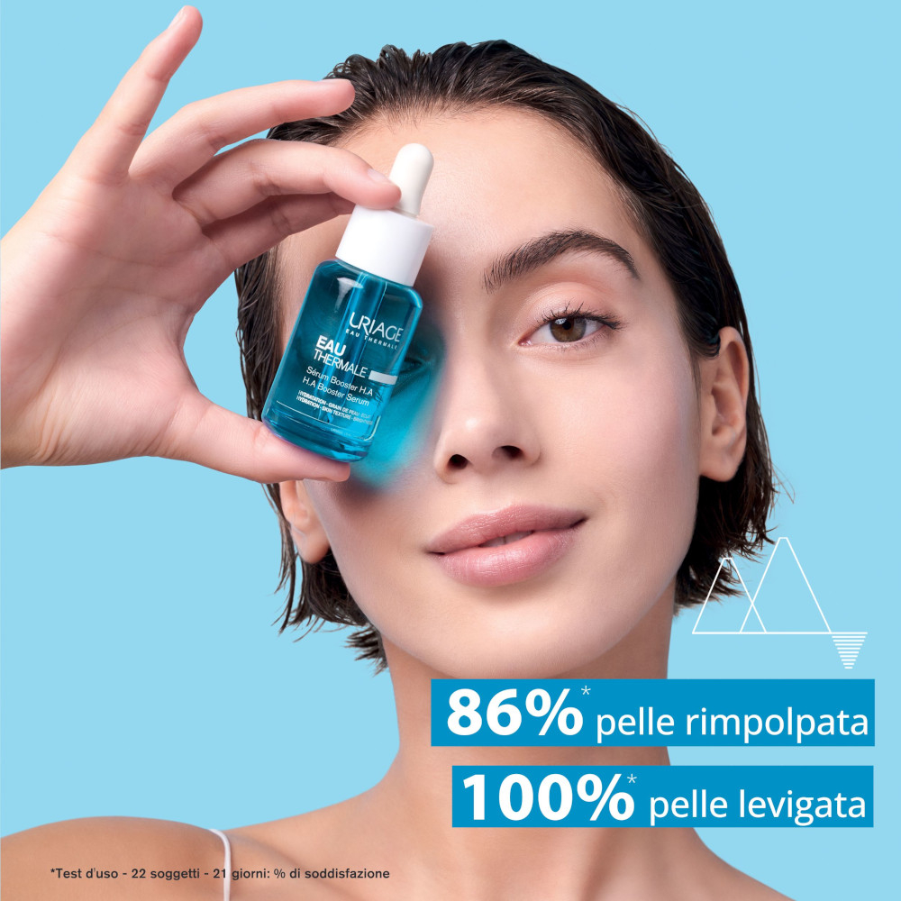 EAU THERMALE Siero booster con 1,5% di ACIDO IALURONICO puro e naturale per un effetto 'pelle zero difetti' - 30ML