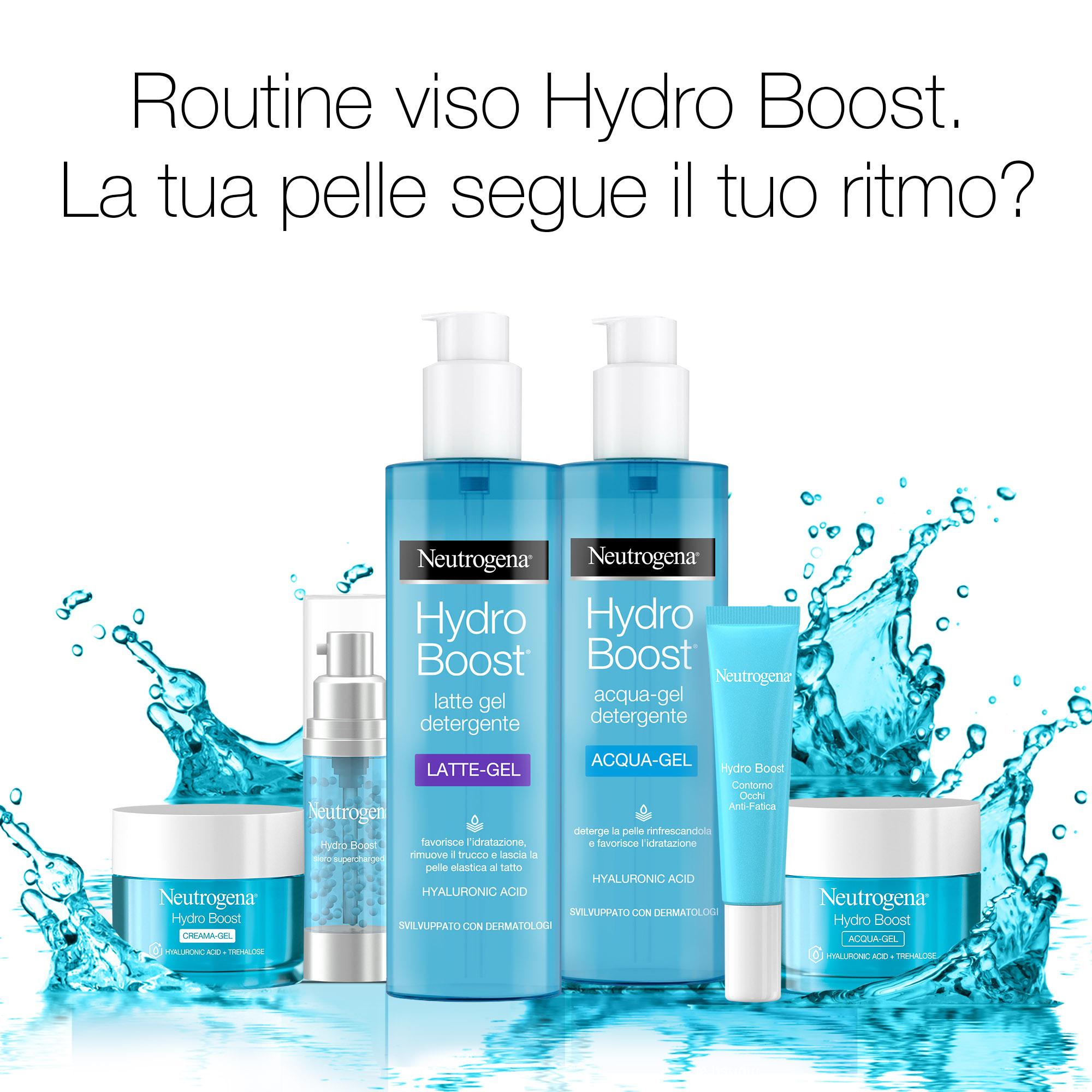 Neutrogena Siero Viso, Hydro Boost, Idratazione Intensa, con Acido Ialuronico, 30 ml