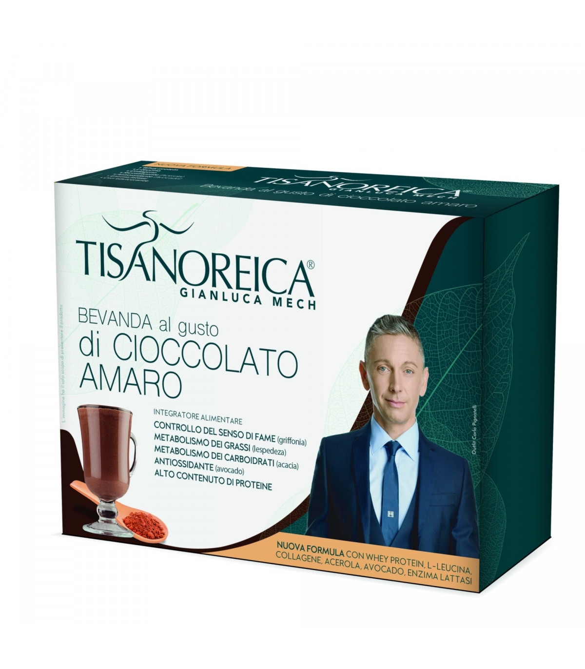 Tisanoreica Bevanda Gusto Cioccolato Amaro 4 Preparati da 34g