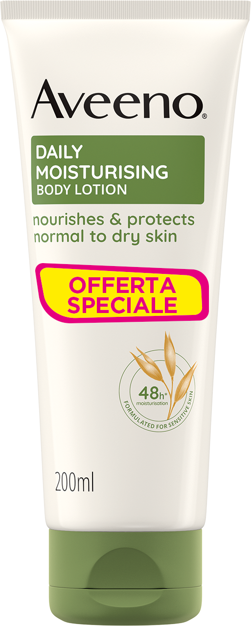 Aveeno Crema Idratante Corpo Daily Moisturising, con Avena Colloidale, Senza Profumo 200 ml