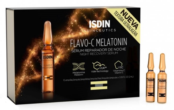 ISDINCEUTICS FLAVO C Melatonin Siero antirughe viso 10 Fiale
