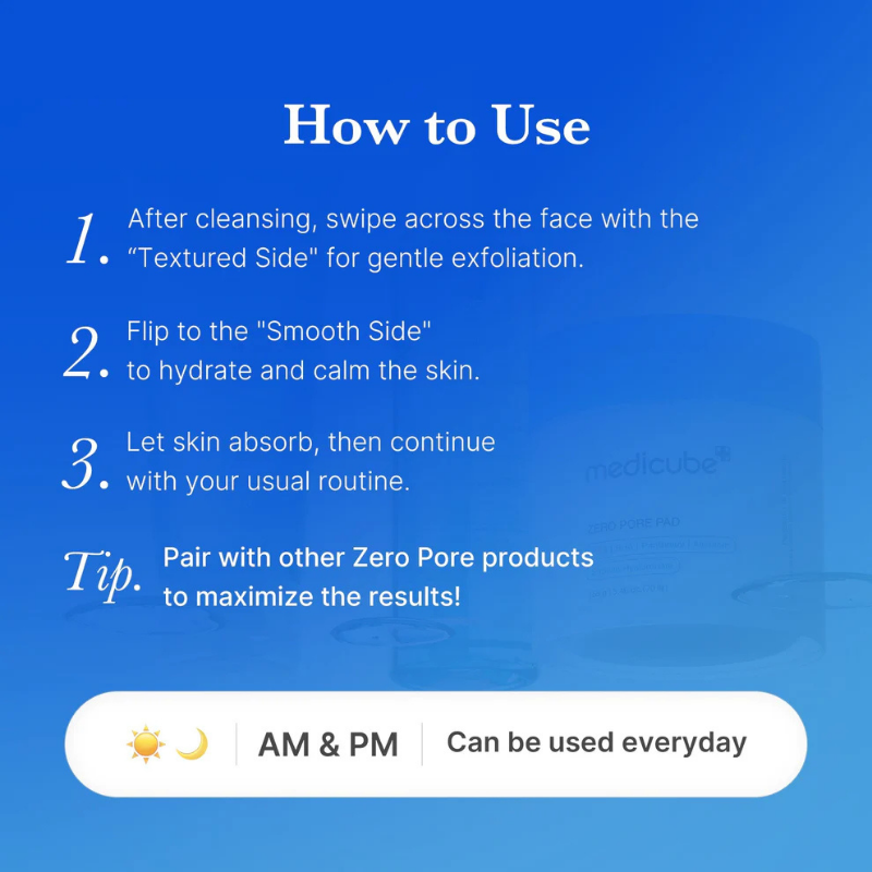Medicube Zero Pore Pads 2.0 - 70 Dischetti Esfolianti