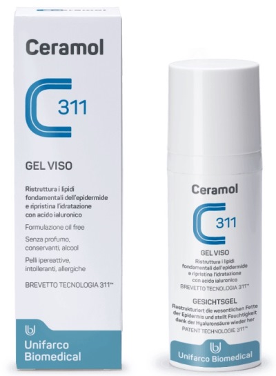 Ceramol 311 Gel viso idratante con acido ialuronico 50ml