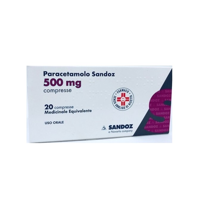 PARACETAMOLO SAND*20CPR 500MG