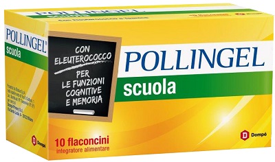 Pollingel Scuola Integratore Bambini 10 Flaconcini