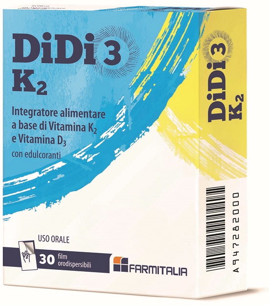 DIDI3 K2 30 film orodispersibili - Vitamina D3 + K2