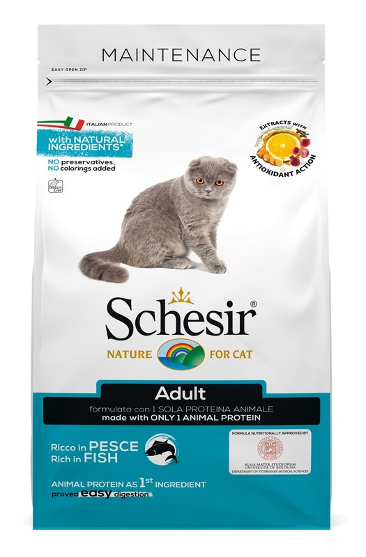 SCHESIR CAT DRY MANT PESCE400G