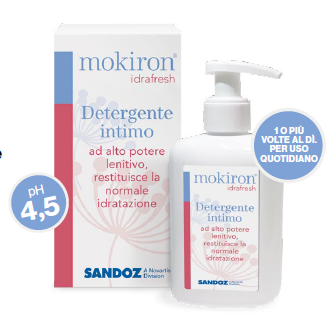 Mokiron Idrafresh detergente intimo indicato per la secchezza vaginale 200ml