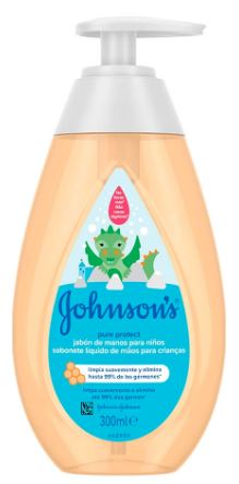 JOHNSON’S Baby, Sapone Mani per Bambini, Pure Protect, Senza Coloranti Alcol e Sapone, Non Più Lacrime, 300ml