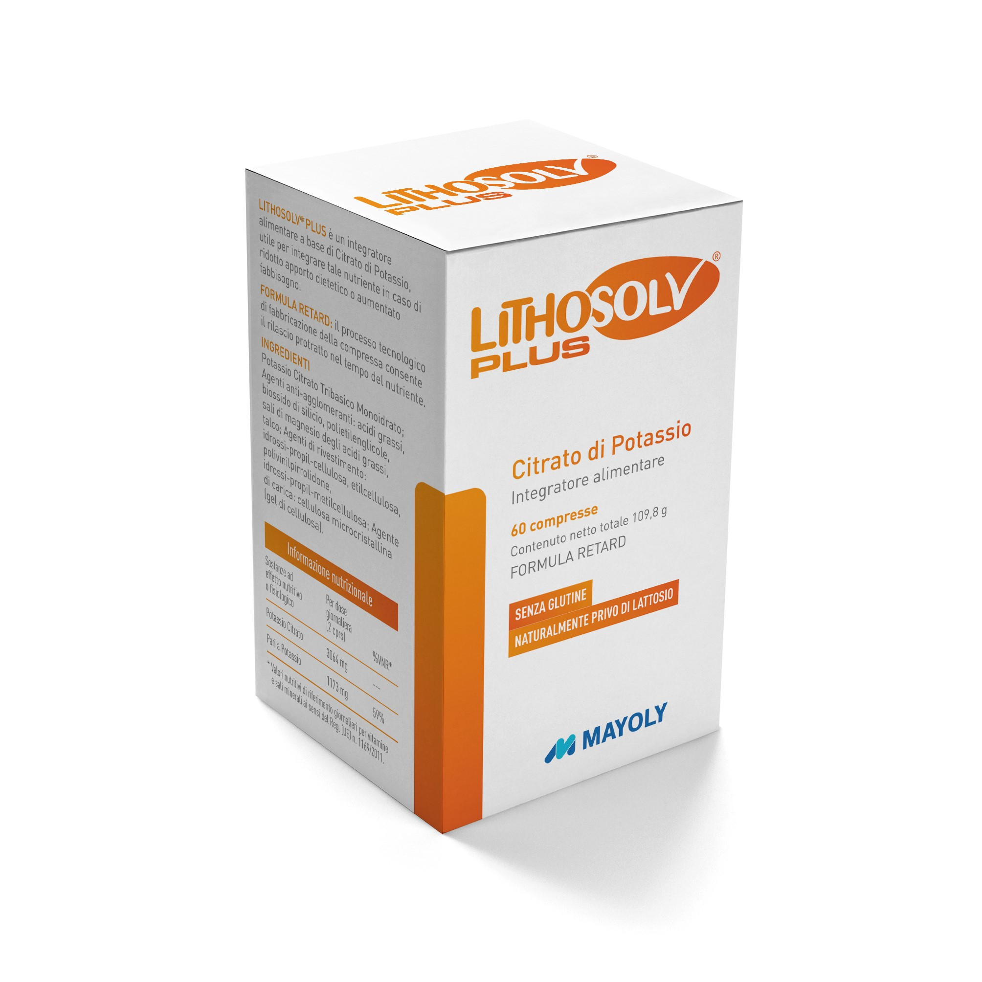 Lithosolv Plus Integratore Citrato Di Potassio 60 Compresse