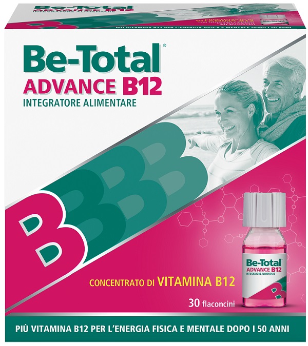 Be-Total Advance B12 Integratore alimentare Vitamina B12 Vitamina B Zinco 30 Flaconcini