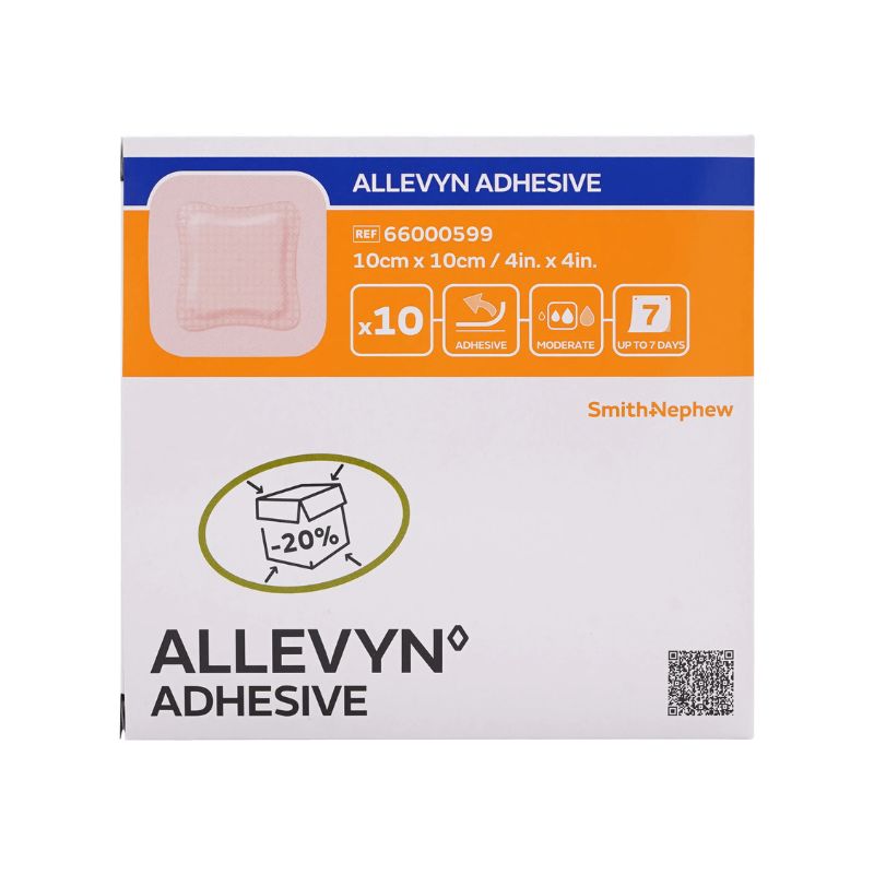 Allevyn Adhesive - 10 Medicazioni Idrocellulare Da 10 x 10 cm