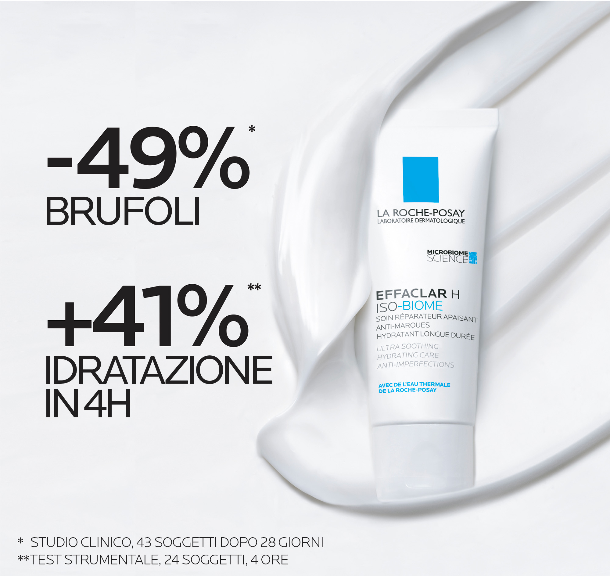 La Roche-Posay Effaclar Crema viso Effaclar H Iso-biome per pelle mista, grassa o a tendenza acneica 40 ml