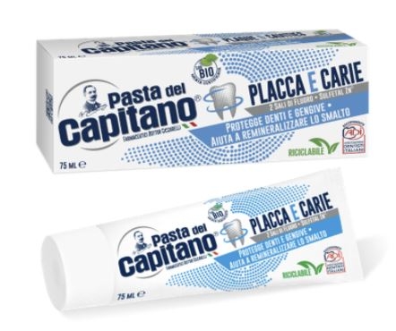 PASTA DEL CAPITANO DENTIFRICIO PLACCA E CARIE 100ML