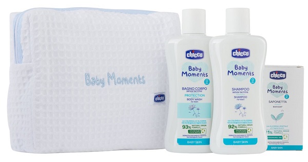 CH BM BEAUTY BAG ZIP AZZURRO