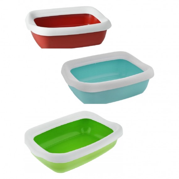 LEOPET LETTIERA GATTO BETA CORNICE COLORI ASSORTITI 53x38x16CM