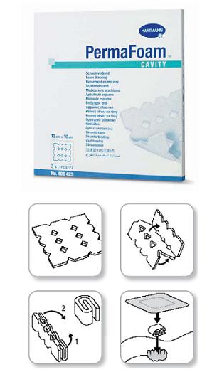 PERMAFOAM CAVITY 10X10CM 3PZ