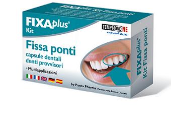 Fixaplus Kit Fissa Ponti Capsule Dentali per Denti Provvisori