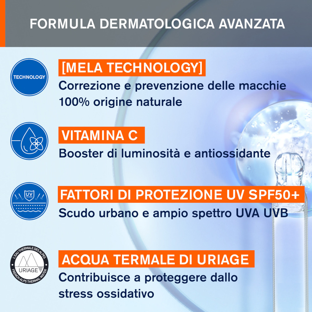 Uriage Dépiderm Trattamento Giorno Anti-macchie SPF 50+ Viso 30 ml