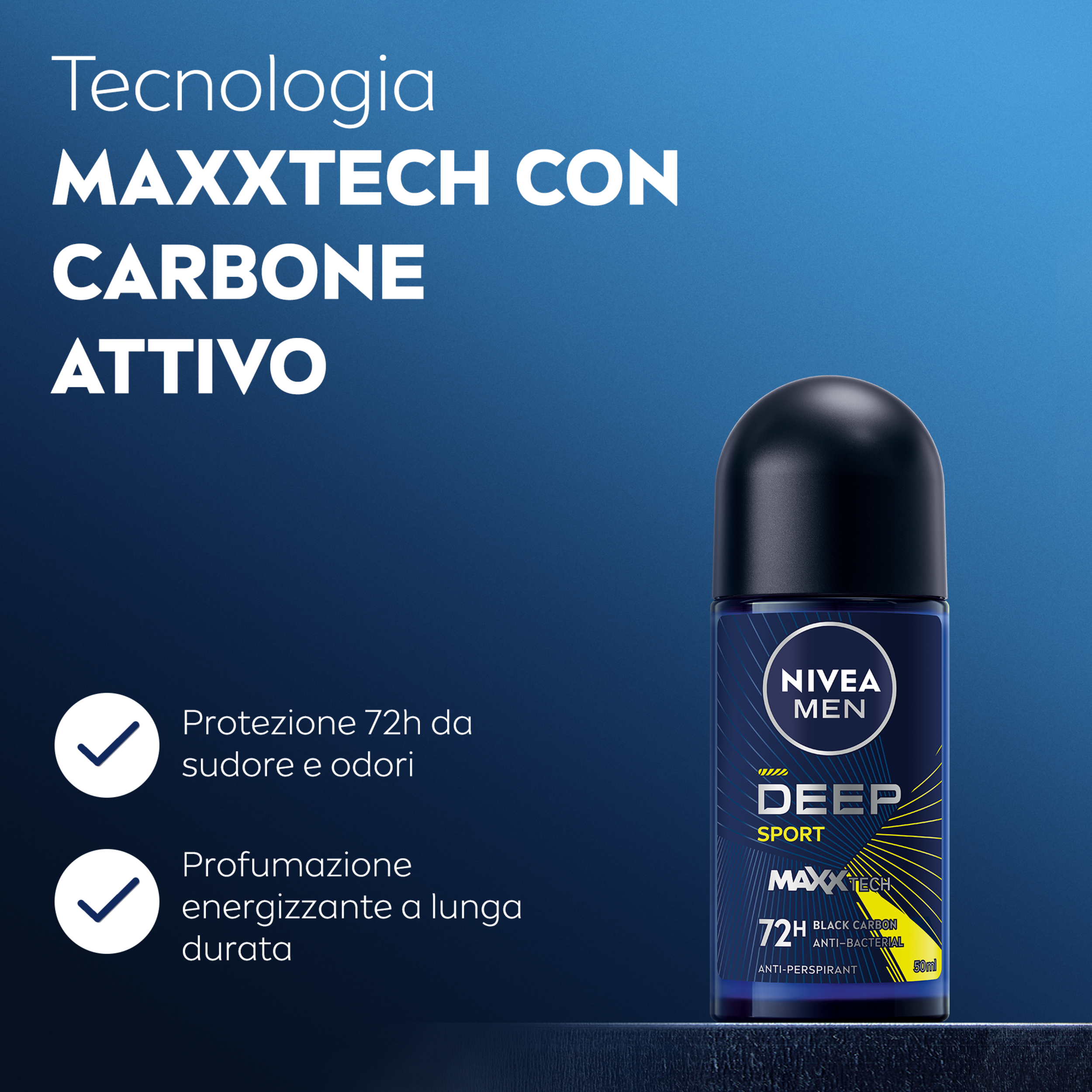 NIVEA MEN DEEP SPORT ROLL 50ML
