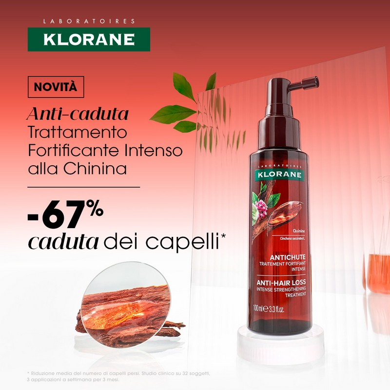 Klorane Trattamento fortificante intenso alla Chinina, contro la caduta dei capelli, 100 ml