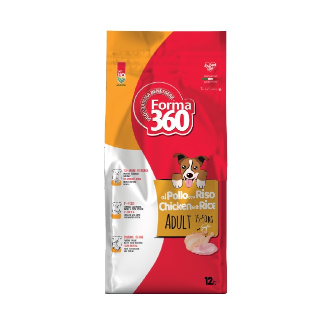 PET360 FORMA360 CANE ADULT POLLO RISO 12KG