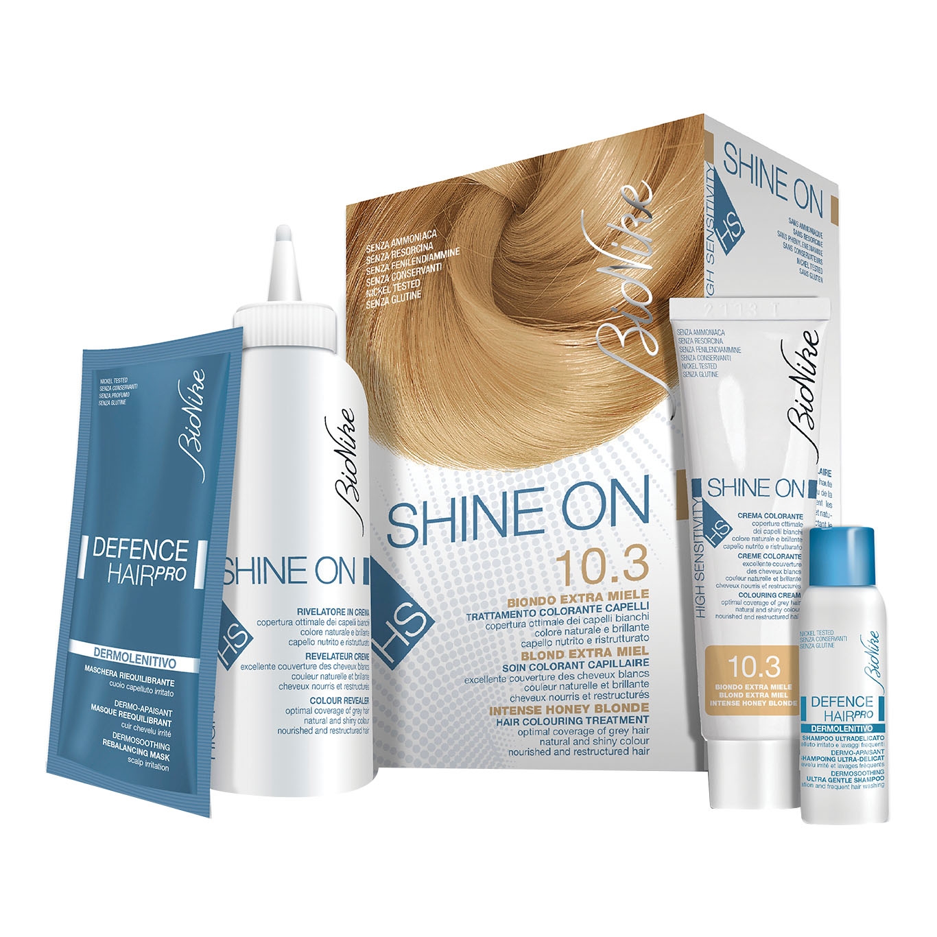 Bionike Shine-On HS 10.3 Biondo Extra Miele Trattamento Colorante Capelli