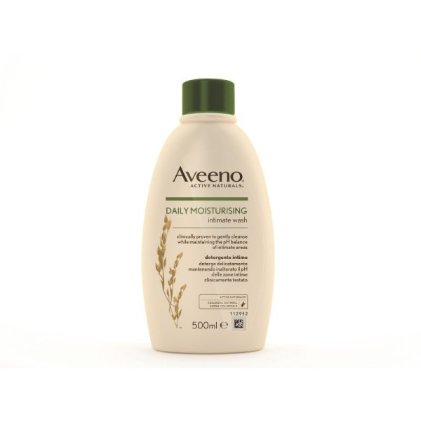 Aveeno Daily Moisturising Detergente Intimo 500 ml, Per un'igiene intima delicata e senza sapone