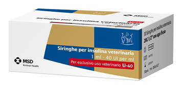 SIRINGHE INSULINA VETERINARIA MSD-AH 30 SIRINGHE 40UI/ML