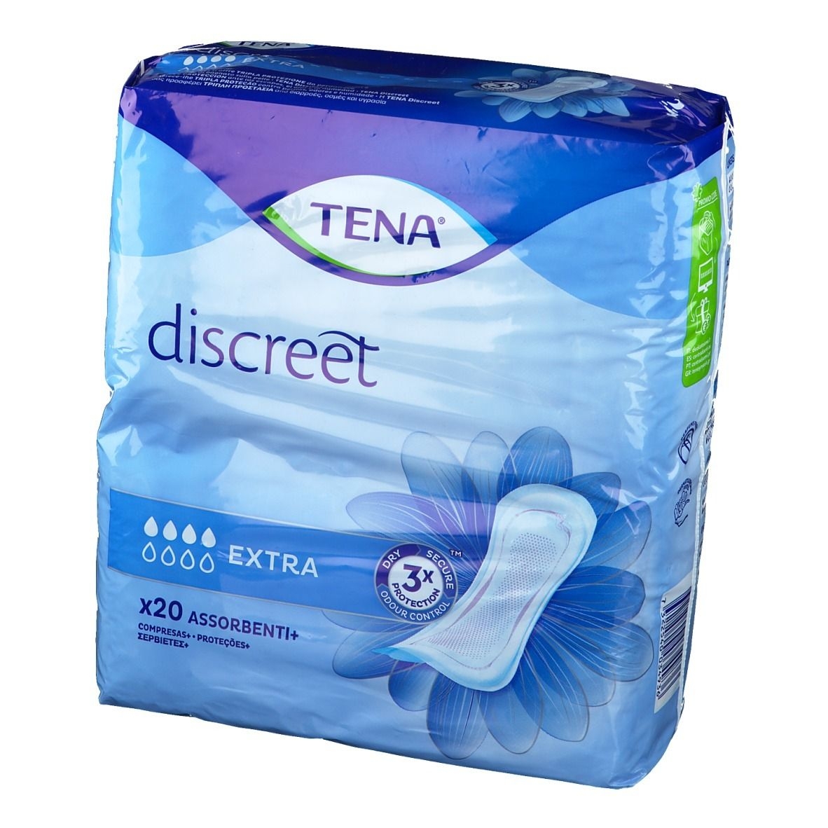 TENA Discreet Extra-Assorbente per perdite urinarie 20 Pezzi