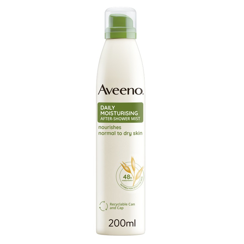 Aveeno Spray Idratante Corpo Dopo Doccia all'Avena per Proteggere e Nutrire la Pelle Secca, ad Assorbimento Rapido