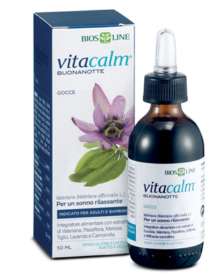VitaCalm Buonanotte integratore alimentare utile per un sonno tranquillo 50ml