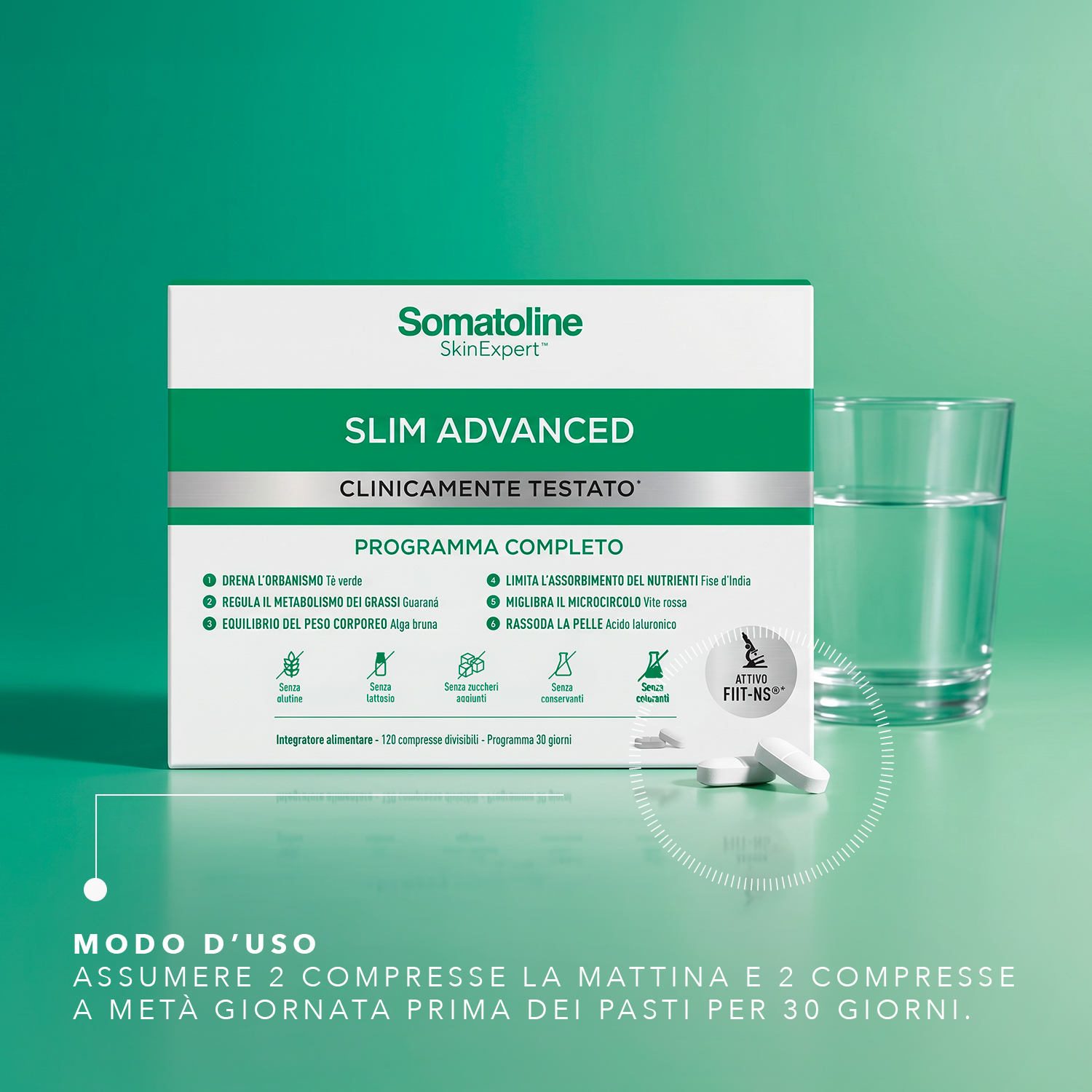 Somatoline SkinExpert Slim Advanced 120 Compresse - Integratore Snellente