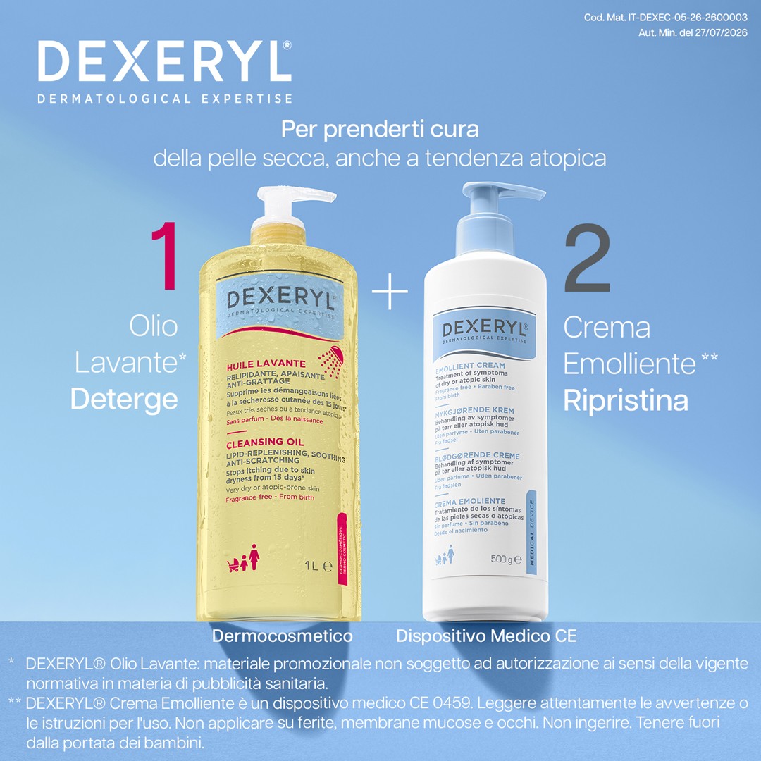 Dexeryl - Olio Lavante Antiprurito Per Pelle Secca E A Tendenza Atopica 1 Litro