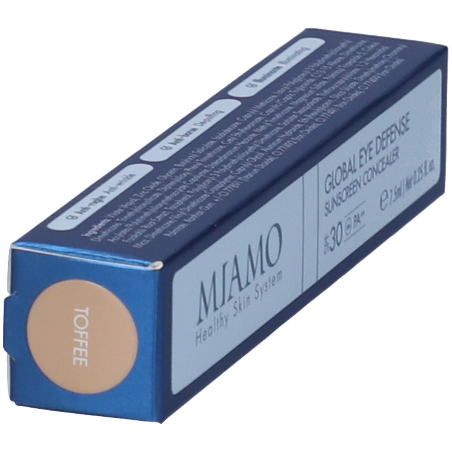 MIAMO Global Eye Defence Sunscreen Concealer SPF 30 Tonalità TOFFEE