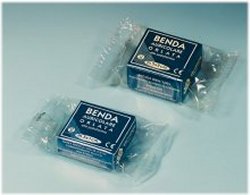 BENDA AURICOLARE MT5X2CM ORLATE DI GARZA IDROFILA 100% COTONE TITOLATO 12/10 CONFORME FARMACOPEA UFFICIALE MEDICATE ALLO IODOFORMIO ASTUCCIO