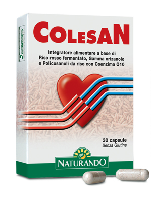 Colesan integratore alimentare utile per il controllo del colesterolo 30 capsule