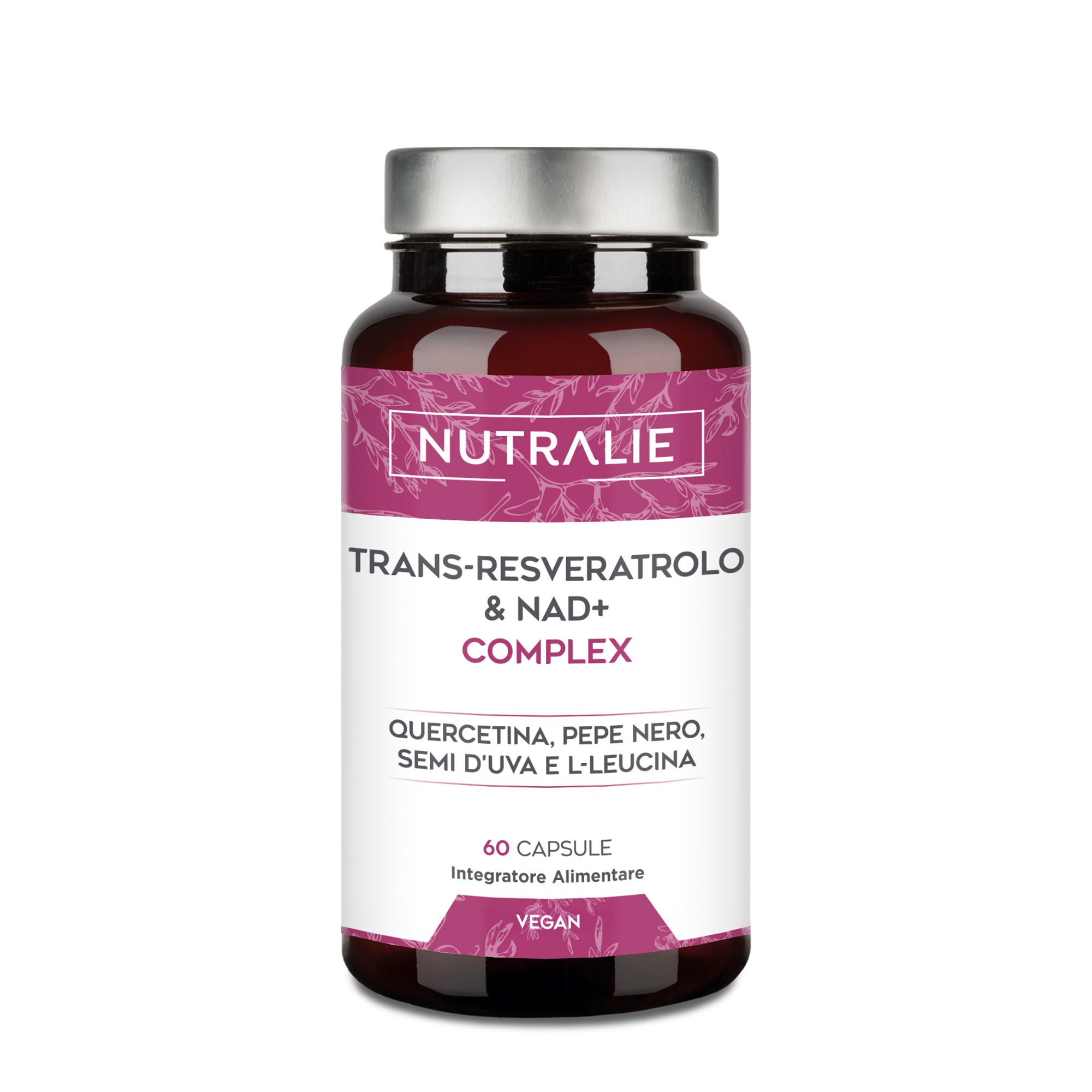 Nutralie Trans-Reveratrol & Nad+ Complex 60 Capsule - Integratore Antiossidante