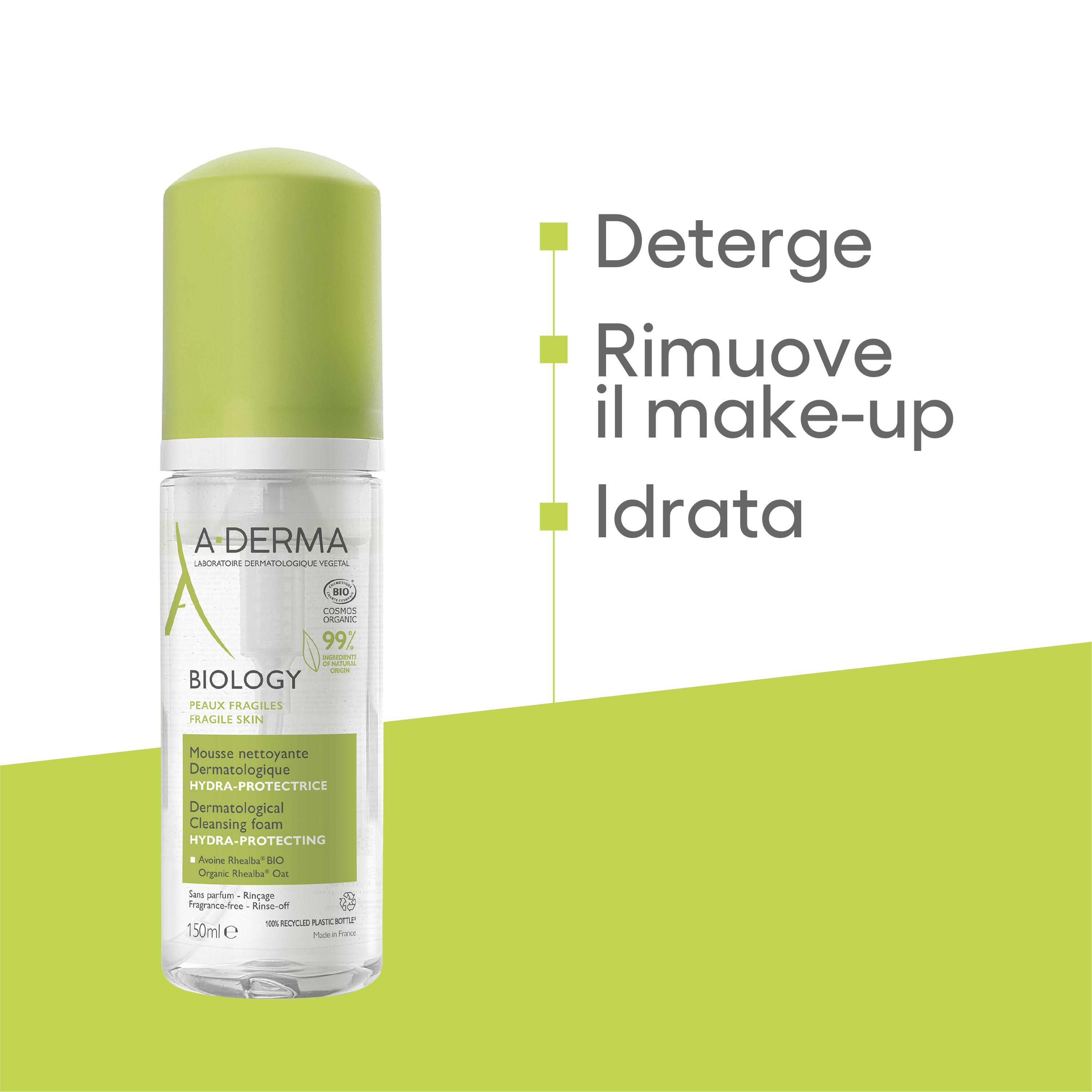 A-Derma - Biology Mousse Detergente Dermatologica Idra-Protettiva 150 ml
