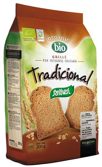 PANE INTEGRALE TOSTATO BIO300G